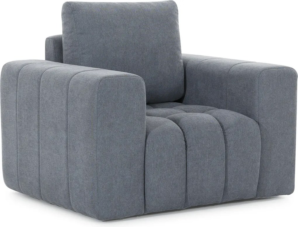 Rozkladacia sedacia súprava s úložným priestorom Losta 3+1+1 - svetlozelená
