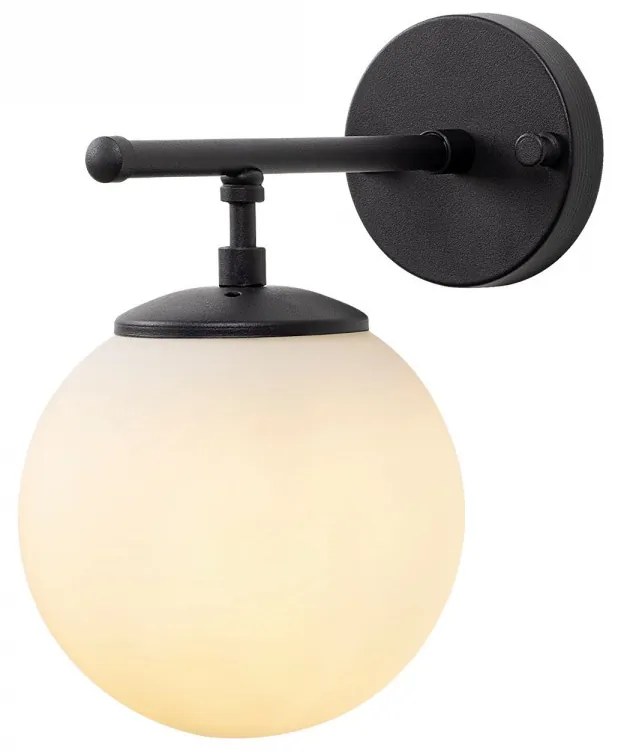 Nástenná lampa Roe čierna/biela