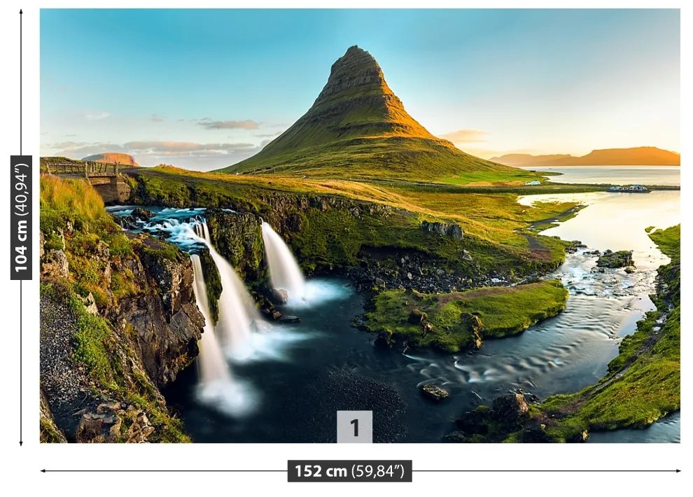 Fototapeta Vliesová Mount kirkjufell 104x70 cm