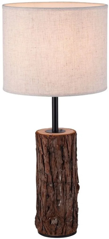 Leuchten Direkt Bark stolová lampa 1x40 W čierna 1123379