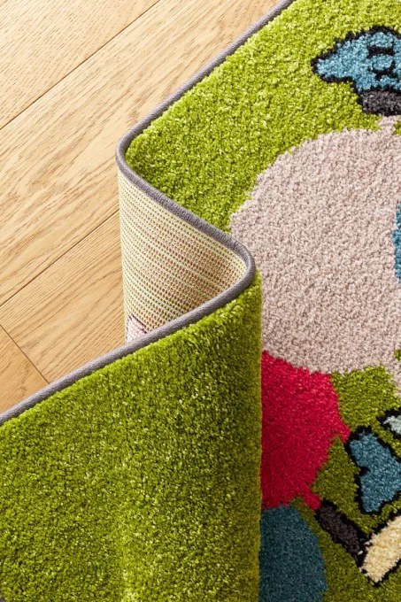 Detský koberec Funky Top Ivo zelený