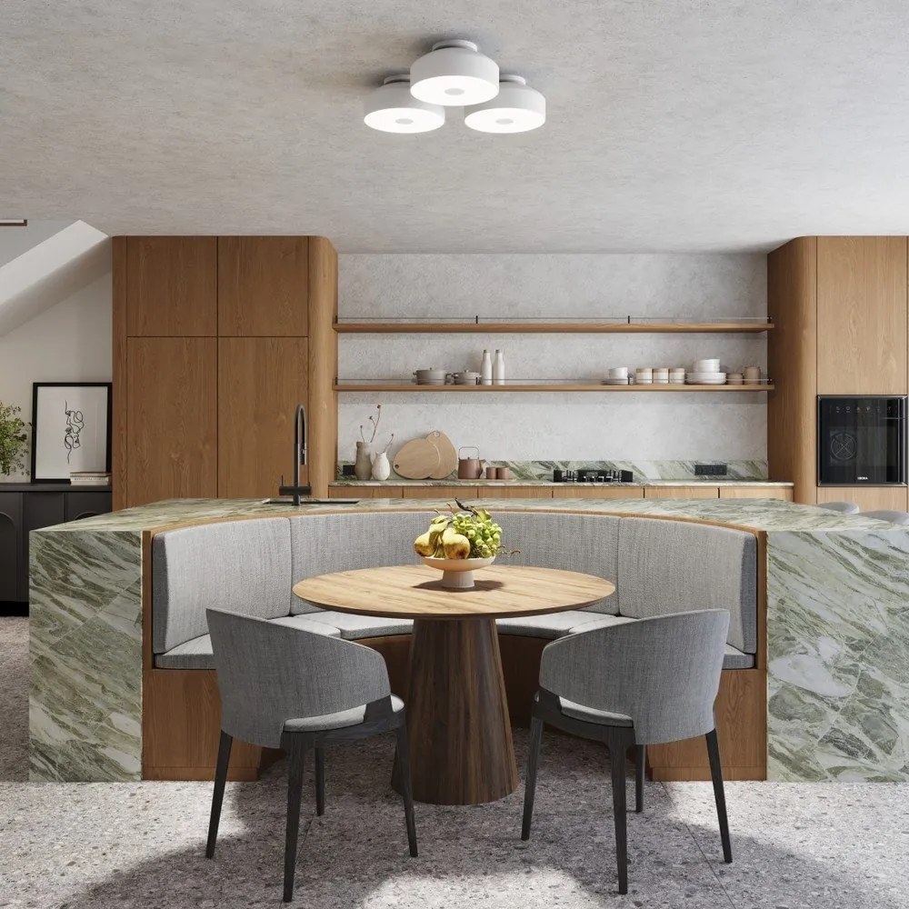 Biele stropné svietidlo Omiq – Sollux