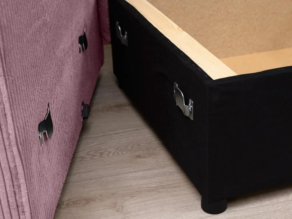 Svetlofialová rohová pohovka SMART COSARO, obojstranná + 2 vankúšiky ZADARMO