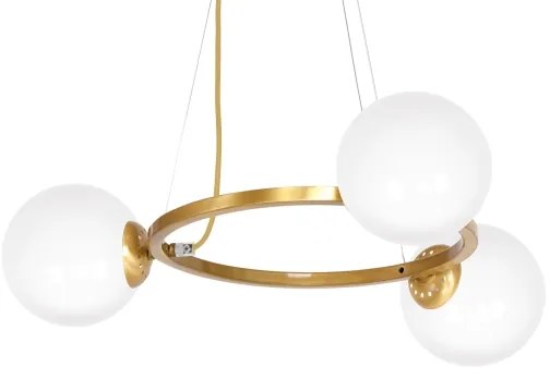 Luster na lanku VIENNA 3xE14/40W/230V zlatá