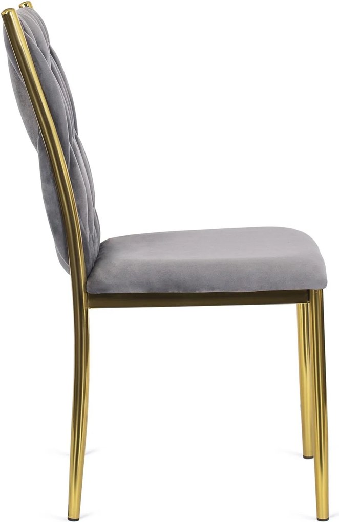 Čalouněná jídelní židle DAN šedá