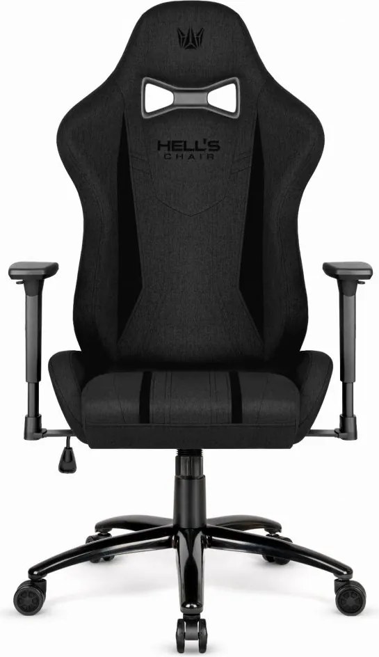 Herná ergonomická stolička HC-1013 – čierny poťah z kvalitnej textílie
