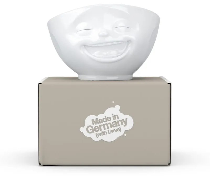 Biela porcelánová smejúca sa miska 58products
