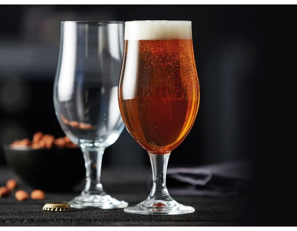 Súprava 4 pohárov na pivo Lyngby Glas Juvel, 490 ml