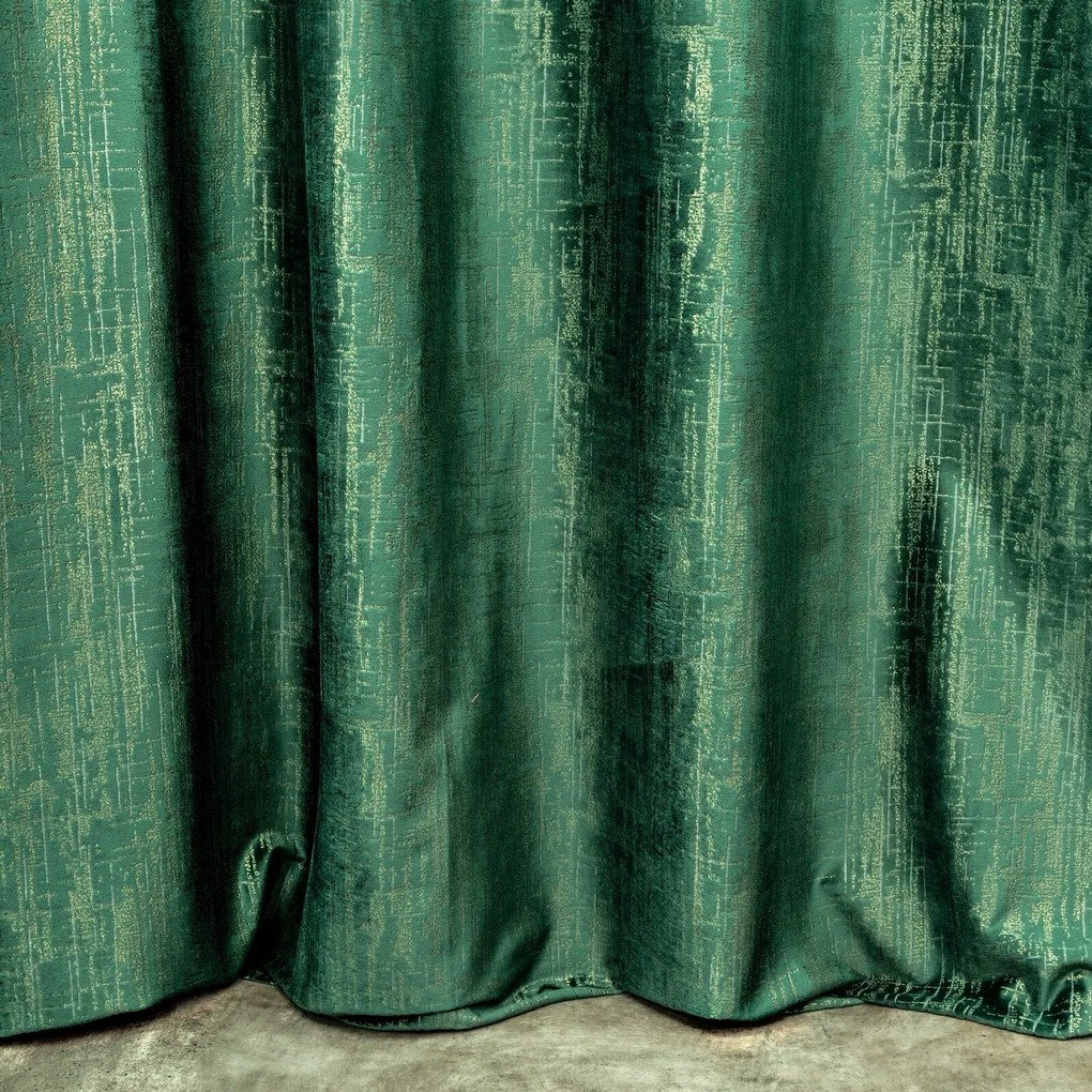 ZATEMŇOVACÍ ZÁVES NA KRÚŽKOCH MARSALA 140X250 CM TMAVOZELENÁ