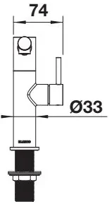Blanco Alta II, stojanková kuchynská batéria, čierna, BLA-527530