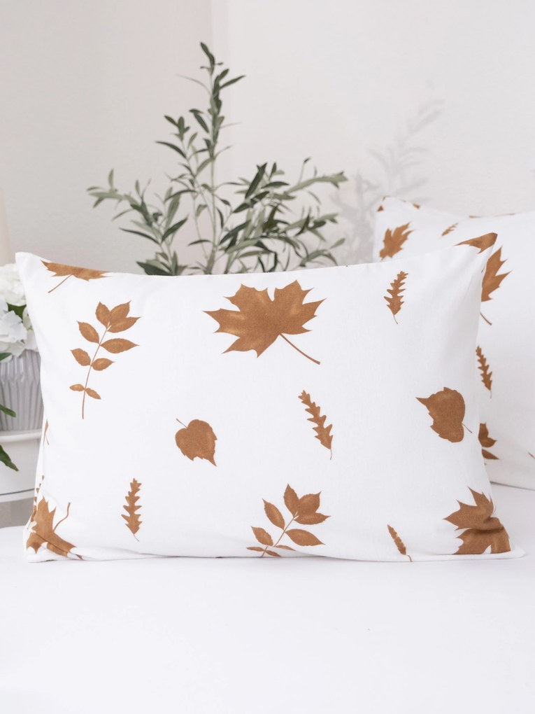 Flanelová obliečka na vankúš 50 x 70 cm - Jeseň