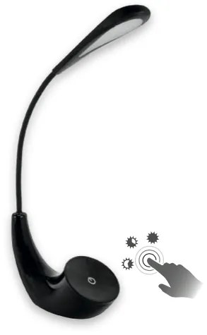 STRÜHM Kancelárska lampa HALO LED BLACK 3965