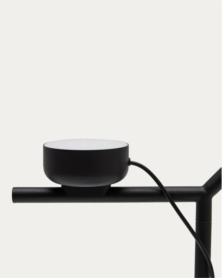 Čierna LED stmievateľná stojacia lampa (výška 160 cm) Orey – Kave Home