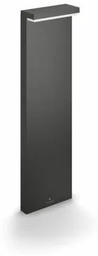 Philips Bustan UltraEfficient vonkajšie stĺpikové LED svietidlo 3,8 W 2700K 82 cm, antracit