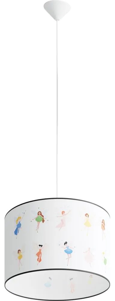 Sollux SL.1417 - Detský luster na lanku FAIRY 1xE27/15W/230V pr. 40 cm