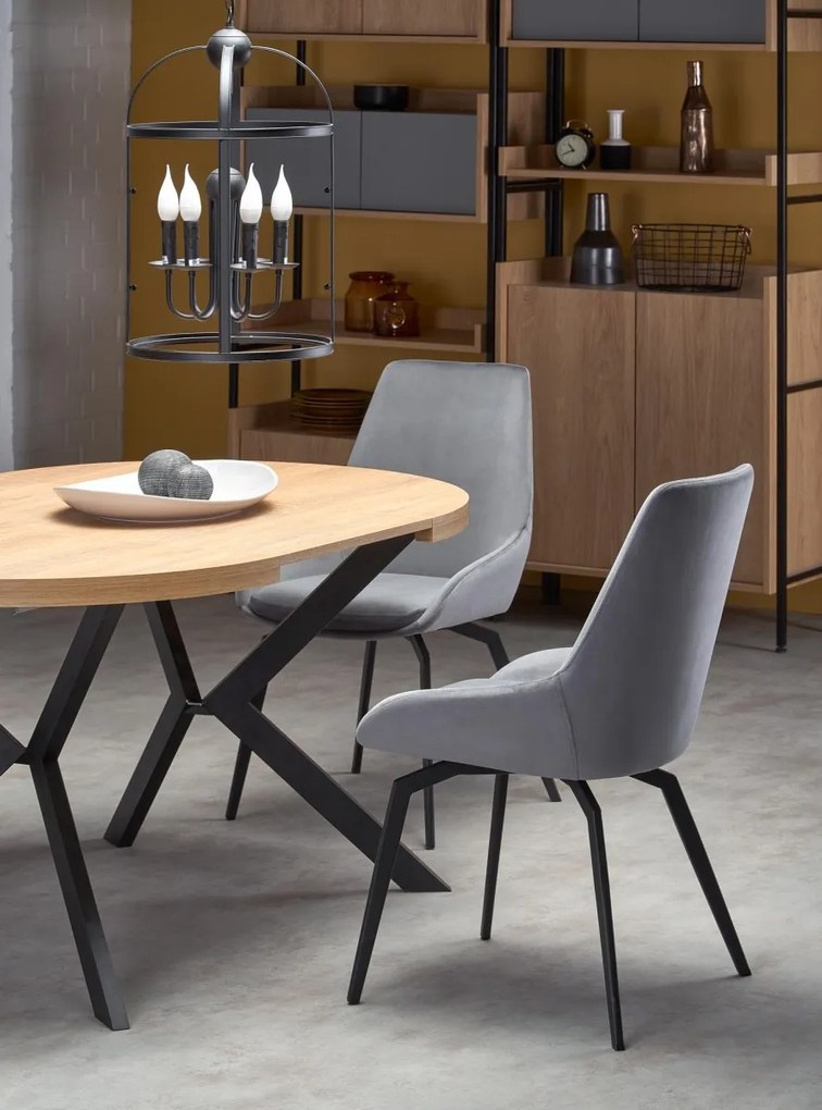 Jedálenský rozkladací stôl Peroni 100/250 cm dub remeselný zlatý/čierny