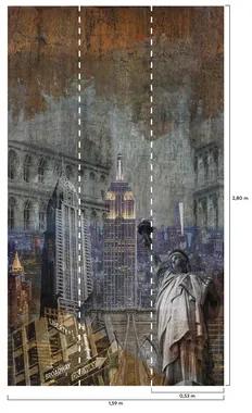 Fototapeta vliesová na stenu New York City A40201 159x280 cm One roll Murals Grandeco