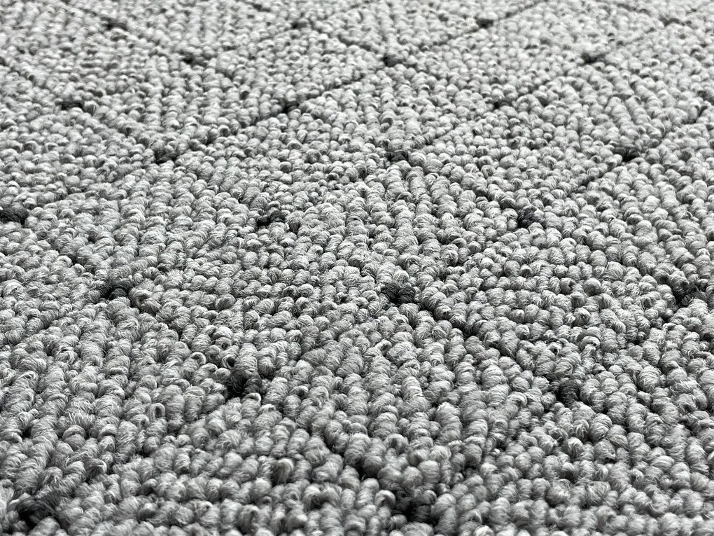 Vopi koberce Kusový koberec Udinese sivý kruh - 80x80 (priemer) kruh cm