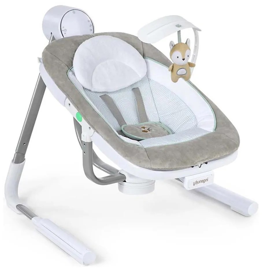 Ingenuity - Detská vibrujúca hojdačka s melódiou ANYWAY SWAY RAY 4xLR14 AG0705