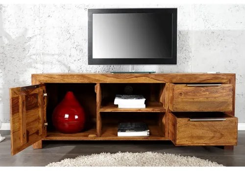 TV-skrinka 22684 135cm Masív drevo Sheesham/Palisander  - Komfort-nábytok