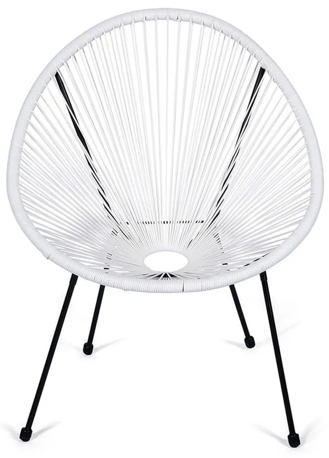 Biele kovové/plastové záhradné kreslo Avocado Comfort – Bonami Selection