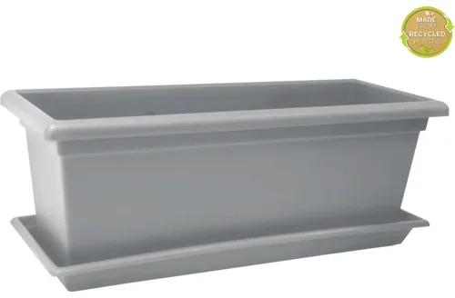 Hrantík plastový MAGNUS XXL 100 cm kamenný sivý