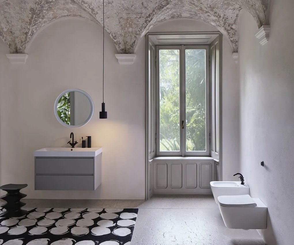 GSI GSI, NUBES keramické umývadlo 100x50cm, s odkladacími plochami, biela ExtraGlaze, 9651111