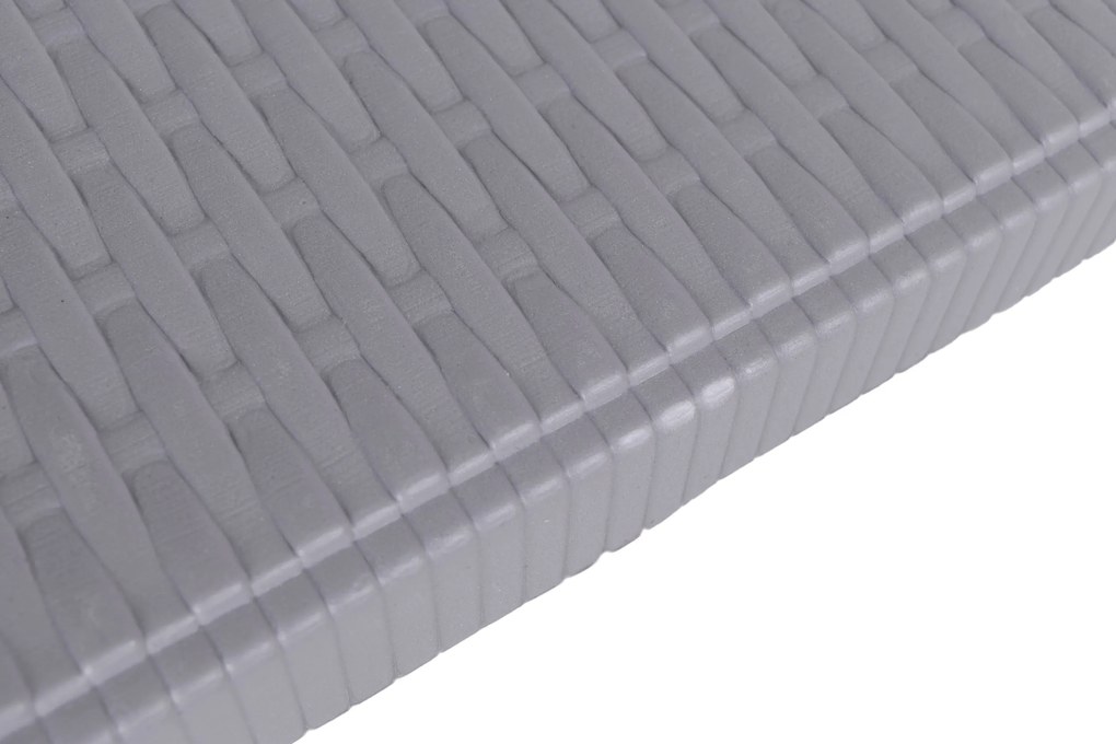 ShopJK SKLADACÍ STÔL 180 CM RATTAN ŠEDÝ