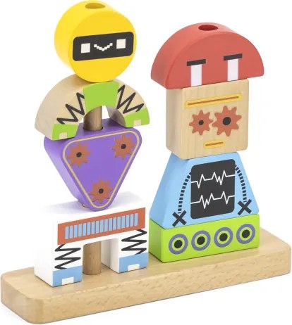 Skladacie kocky Viga 44652 roboti