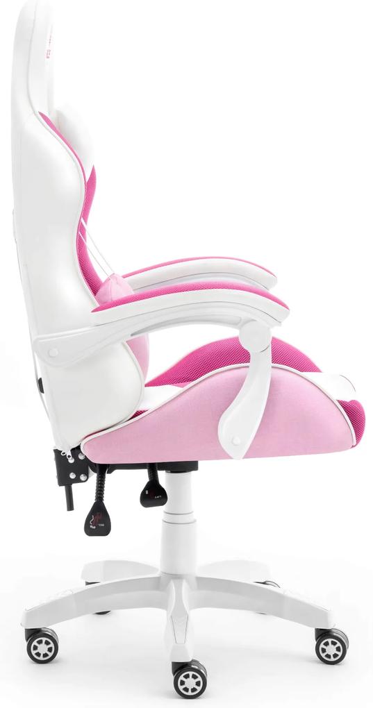 Kancelárska - herná stolička Rainbow ružová - Látka