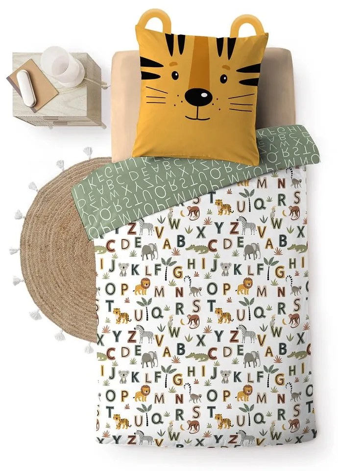 Bavlnené detské obliečky na jednolôžko 140x200 cm Tigry – douceur d'intérieur