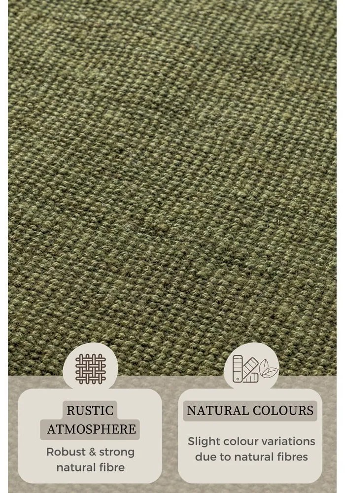 Khaki jutový koberec 60x90 cm Bouclé – Hanse Home