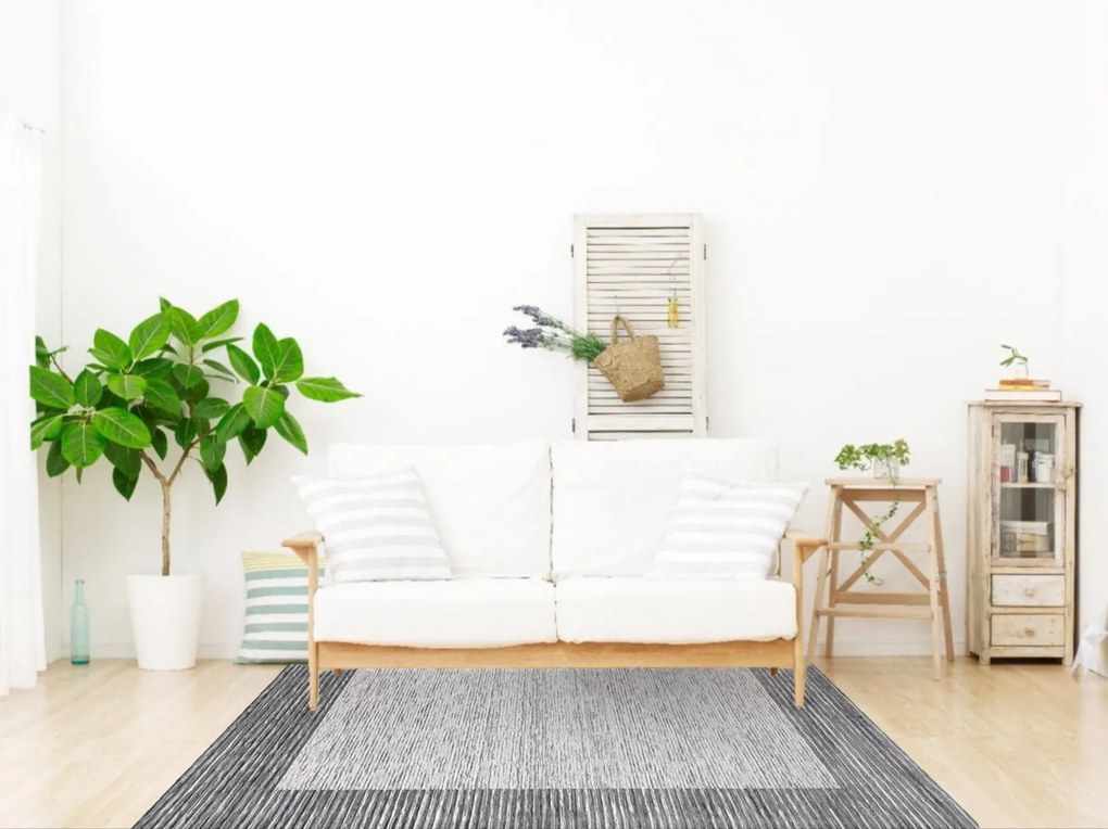 Berfin Dywany, Kusový koberec Vals 8001 Grey, 200x290, šedá, kancelária