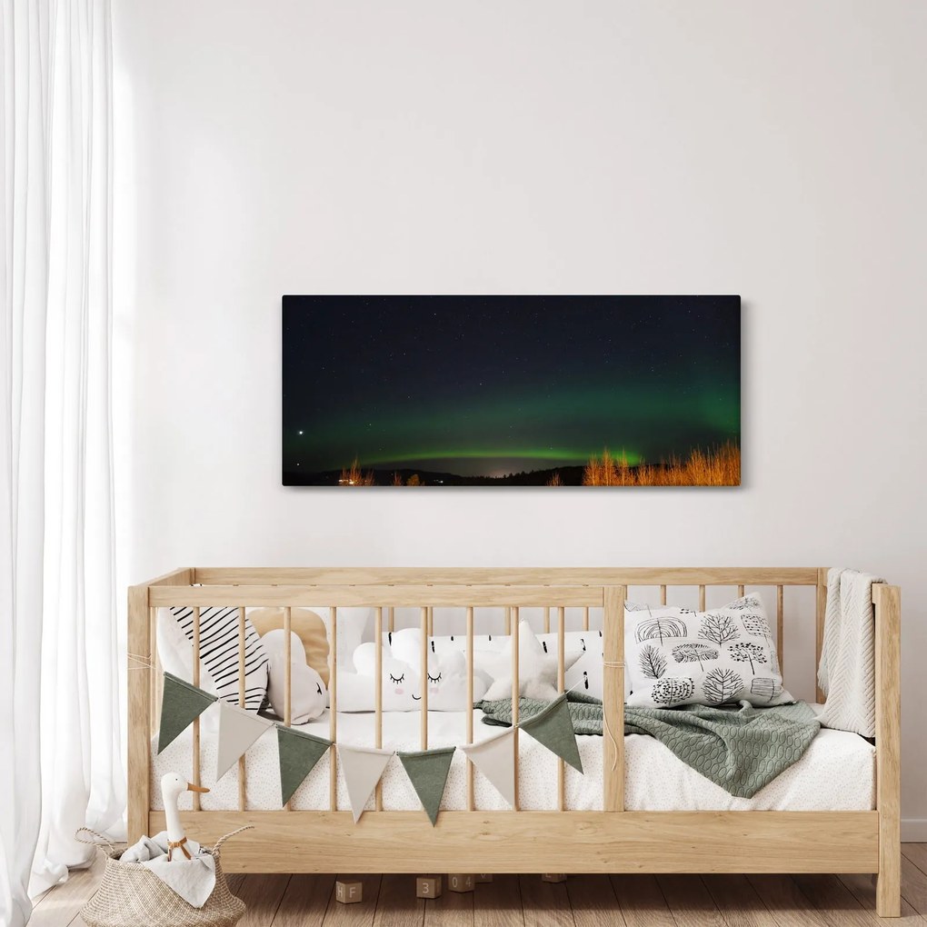 Obraz polárna žiara (120x50 cm)