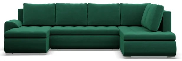 Sedacia súprava FORESTA Kronos v tvare U, pravá fľaškovo zelená