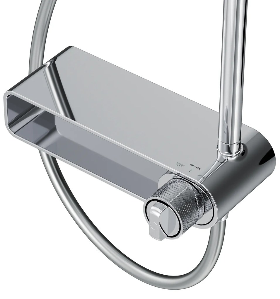 Sprchový systém AM.PM X-Joy F0785A600 s poličkovou batériou, chróm