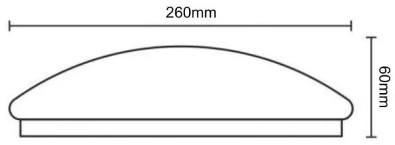 LED Stropné svietidlo so senzorom OPAL LED/12W/230V 4000K