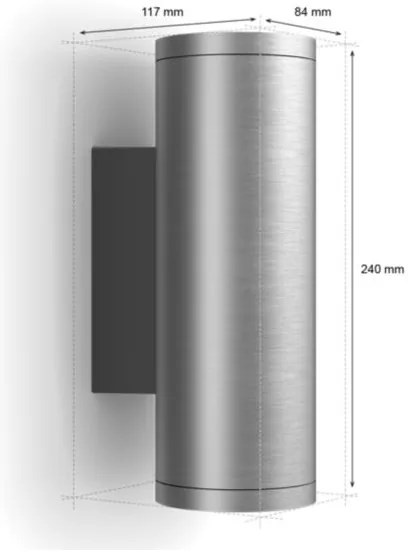 Philips 17463/47/P7 - LED RGBW Vonkajšie svietidlo Hue APPEAR 2xLED/8W/230V IP44