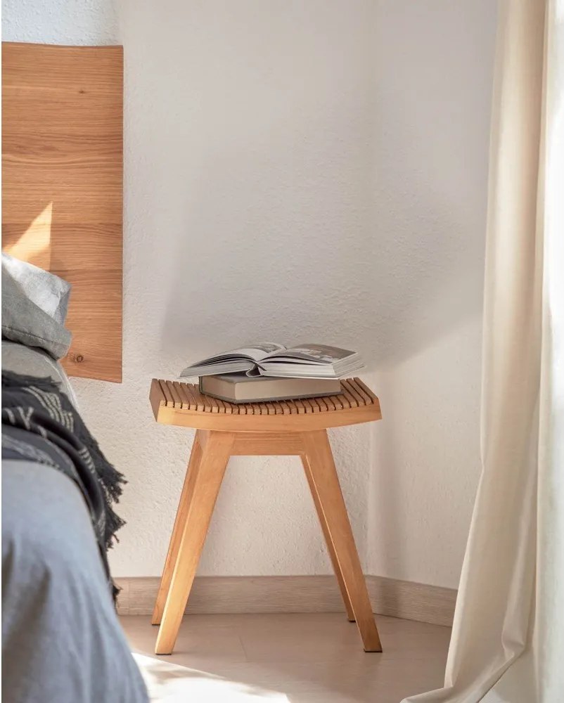 Stolička z teakového dreva v prírodnej farbe Vicentina – Kave Home