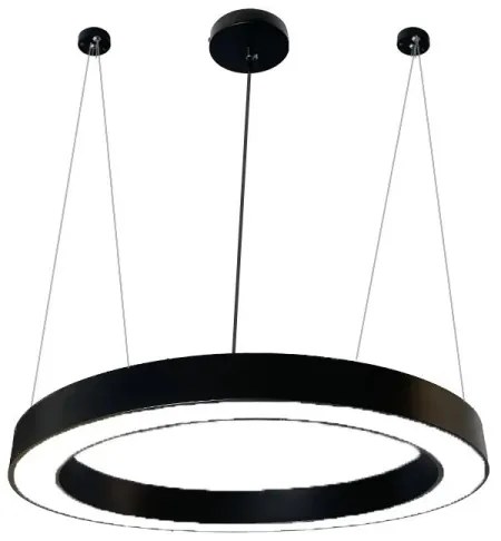 LED Luster na lanku LED/50W/230V 4000K pr. 100 cm čierna