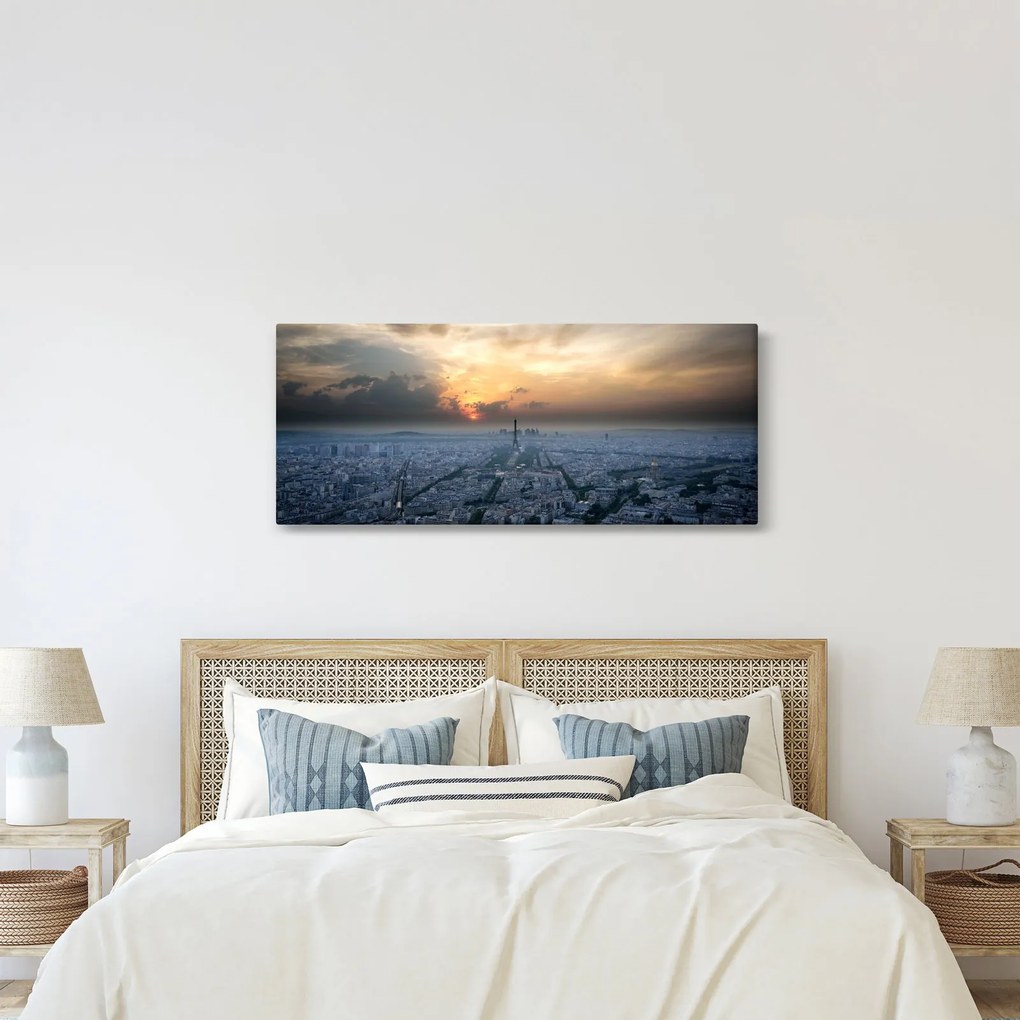 Obraz - Paríž z výšky (120x50 cm)