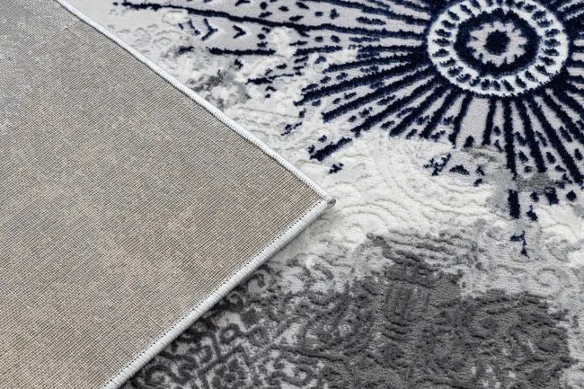 Koberec ALLURE 5715 svetlosivý / granátový