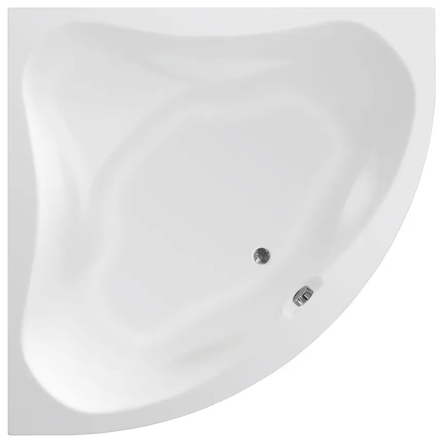Aqualine Aqualine, DUNAJ II rohová vaňa 150x150x48 cm bez nožičiek, biela, G1350