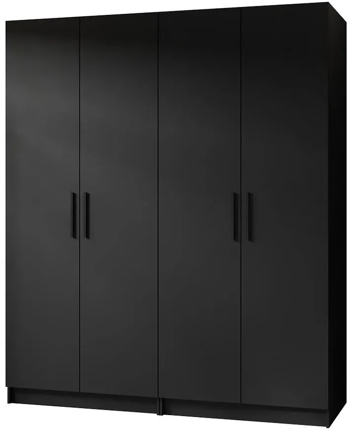 Skriňa X2 Gold 2d Čierna/Čierna