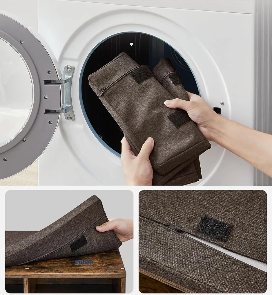 Botník Vasagle Endersen 78,5 cm hnedý/čierny