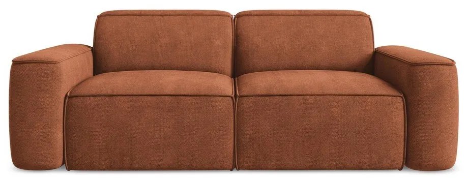 Terakotová ženilková pohovka 204 cm Omao – Makamii