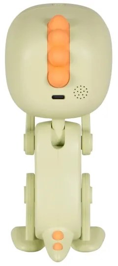 LED Stmievateľná detská nočná lampička s budíkom ROBOT LED/1W/5V 1200 mAh