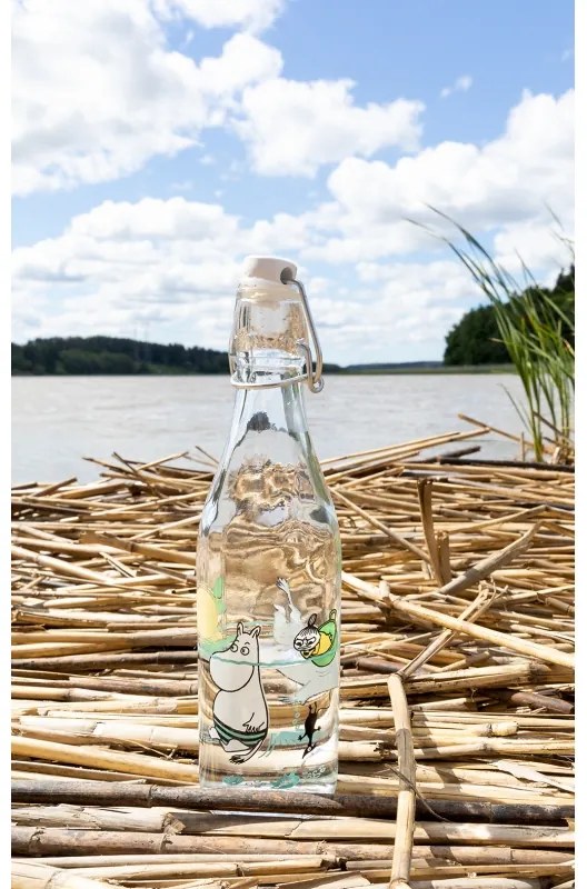 Sklenená fľaša Moomin Fun in the water 0,5l