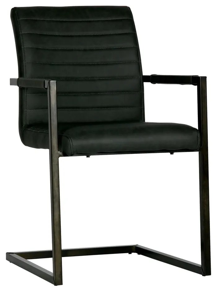 Čierna jedálenská stolička WOOOD Bas