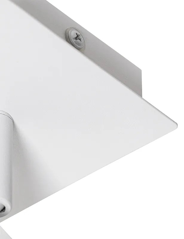 Moderný štvorcový biely kúpeľňový bodový reflektor IP44 - Ducha